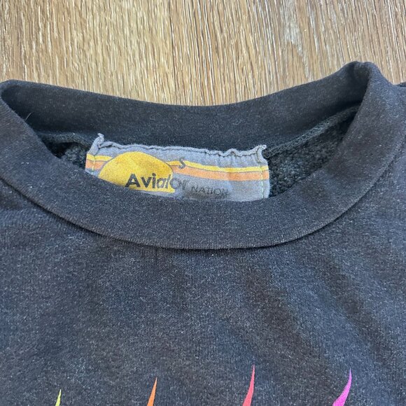 Aviator Nation Black/Rainbow Gradient Bolt Set- Size Small - Picture 5 of 10